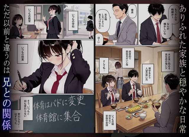 制服の理央が教室でペンを持ち、耳元に手を添えて机に向かう